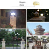 Solar Column Head Lamp Outdoor LED Outdoor Courtyard Lamp Villa Lamp Landscape Lamp Wall Lamp Gate Household Outdoor Lighting Lamp