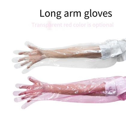 10 Bags 50 Pieces/Bag Animal Disposable Long Arm Gloves Thickened And Lengthened Breeding Equipment And Instruments 85cm