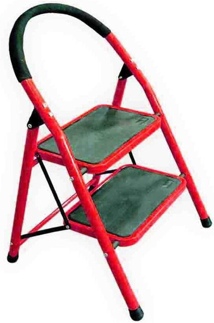 2 Step Ladder Red with Hand Grip