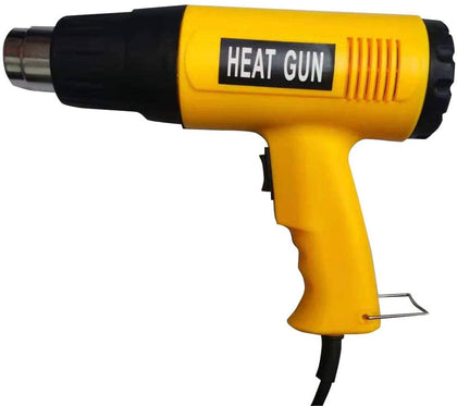 Corded Electric Heat Gun and Hot Air Gun 2 Modes Adjustable for Shrink Wrapping, Soldering, Paint Stripping, Tube Bending, BBQ(Charcoal Heating), Heat Protection