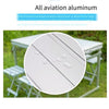 All Aluminum Alloy Outdoor Folding Table And Chair Set Combination Portable Field Camping Picnic Self Driving Barbecue Camping Vehicle Mounted Table
