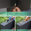 Outdoor Rattan Sofa Tea Table Combination Rattan Sofa Balcony Rattan Tables And Chairs Courtyard Outdoor Hotel Leisure Furniture