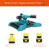 6 Pieces Garden Sprinkler 360 Degree Automatic Rotation Sprinkler Lawn Watering Sprinkler Roof Cooling Automatic Sprinkler Flower Watering Irrigation Sprinkler