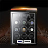 CHIYODA Watch Winder For 12 Watches, Automatic Watch Box With Quiet Mabuchi Motor & LCD Touch Screen & Remote Control