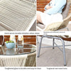 Rattan Chair Three Piece Creative Balcony Leisure Small Tea Table Garden Courtyard Outdoor Nordic Rattan Table And Chair Single Chair Outdoor Courtyard Balcony Leisure Rattan Chair Single Chair * 2 + Large Tea Table