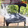 Outdoor Table And Chair Courtyard Garden Terrace Tea Table Leisure Iron Combination Coffee Restaurant Milk Tea 4 Chairs + 70cm Carbon Steel Round Table