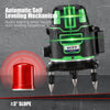 ECVV Laser level 3 Lines Green Light Professional Cross Marking Meter Self-leveling Horizontal Vertical Laser Ruler Spirit Level