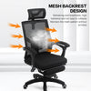 ECVV Adjustable Office Chair High Back Computer Gaming Chair Breathable Mesh Desk Chair with Headrest with Lumbar Support and Footrest