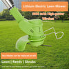 Electric Mower Rechargeable Lithium Battery Home Wireless Handheld Portable Small Mower Grass Trimmer Lawnmower Mower Lawn Trimmer Gardening Tools 12V