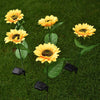 2PCS LED Solar Light Sunflower Lamp Waterproof Outdoor Courtyard Garden Lawn Pathway Decoration