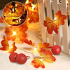 50 LED Maple Leaf Fairy Lights, 5M Maple Leaf String Lights, Christmas Lights Battery Operated Indoor Outdoor Decoration ( Not Include Battery）