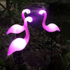 3Pcs/Set LED Solar Power Lamp Simulated Flamingo Lawn Lamp  Waterproof Home Garden Yard Pathway Decoration Light Outdoor