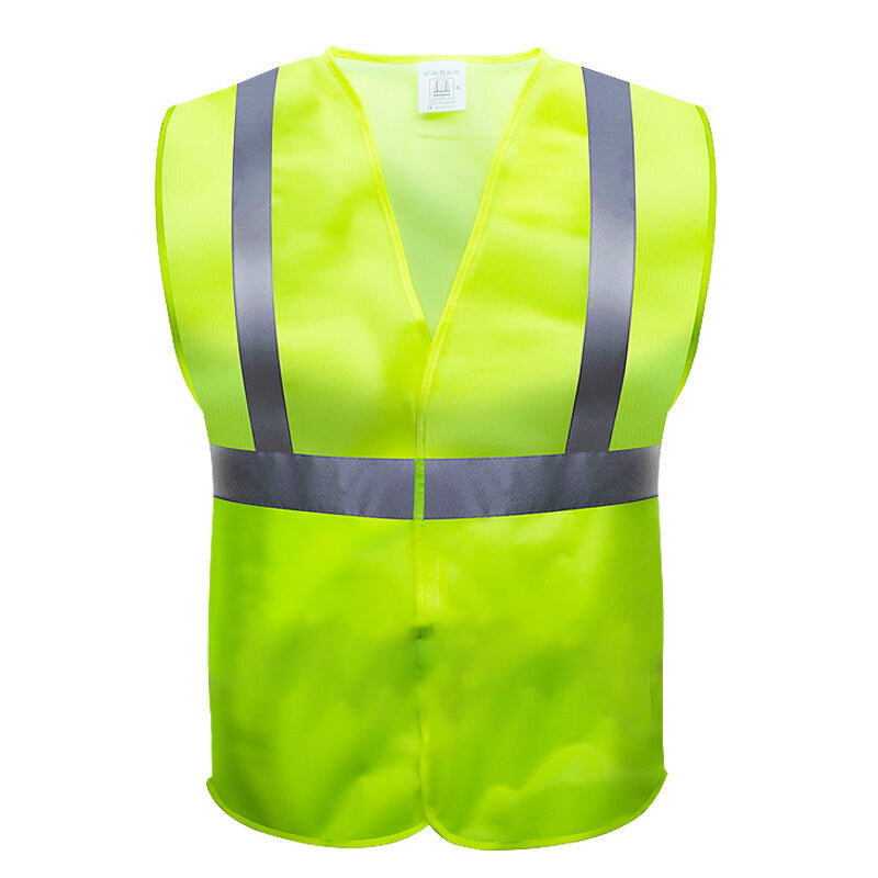 10 Pieces Reflective Vest Safety Protection Vest Rescue Night Run Riding Safety Vest for Environmental Sanitation Road Construction