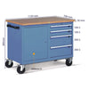 Drawer type tool cabinet with customized S/S top