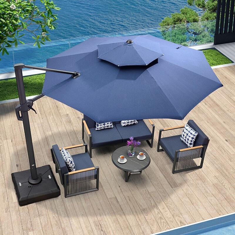 Outdoor Umbrella Courtyard Garden Terrace Villa Large Sun; ECVV AE – ECVV.AE