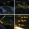 Solar Buried Lamp Outdoor Courtyard Lamp Colorful LED Ground Lamp Waterproof Lawn Lamp Embedded Plug-in Lamp Atmosphere Decorative Lamp