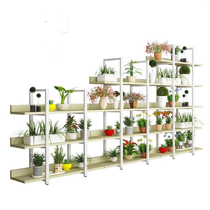 Florist Display Rack Flower Rack Lvluo Flowerpot Rack Floor Type Iron Multi-layer Storage Rack Balcony Fleshy Flower Rack 180*30*145 (four Floors)