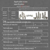 6 Pieces Hexagon Box Spanner Tool Set 9-piece Professional Star Shaped Medium Hole Screwdriver Metric Hexagon Spanner