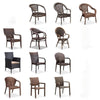 Outdoor Rattan Chair Dining Table Chair Balcony Hotel Seat Terrace Outdoor Courtyard Commercial Chair Leisure Furniture Rattan Chair
