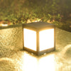 Solar Column Head Lamp, Outdoor Fence, Gate, Pillar, Yard Wall Lamp, Waterproof Outdoor European Garden Villa Garden Lamp