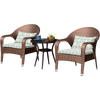 Three Piece Set Balcony Sofa Rattan Chair Terrace Balcony Tables And Chairs Tea Table Combination Courtyard Living Room Leisure Double Sofa Chair