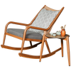 Balcony Leisure Chair Rocking Reclining Adult Lazy Household Nordic Sofa Small Family Rattan Chair 1 (including Cushion And Pillow)
