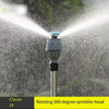 10 Pieces Agriculture Landscaping Spray Copper Atomizing Sprinkler Lawn Watering Irrigation Cooling Sprinkler Rotation 360 Degrees Automatic Watering Device