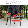 Rattan Outdoor Table And Chair Courtyard Garden Combination Leisure Balcony Small Coffee And Milk Tea Shop Imitation Rattan Chair Table Set 4 + 1 [with 70cm Carbon Steel Round Table]