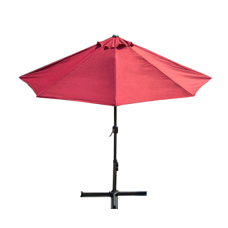 half red patio umbrella Half Umbrella Outdoor Sunshade European Style 3m Half Round; ECVV AE – ECVV.AE