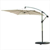 Outdoor Umbrella Aluminum Alloy Sunshade 2.5m Courtyard Hotel Garden Balcony Side Stall Sunscreen 2.5x2.5m Grayish Brown Without Pressure Block