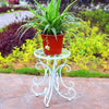 6 Pieces European Style Iron Flower Rack Landing Single Pot Green Rose Chlorophytum Flower Rack Living Room Balcony Simple Black