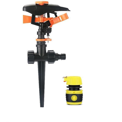6 Pieces Automatic Watering 360 Degree Adjustable Rotary Garden Sprinkler Lawn Household Greening Vegetable Watering Greenhouse Vegetable Irrigation Sprinkler