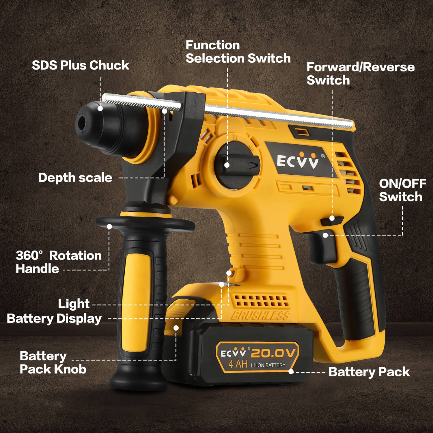 Hammer drill handle discount