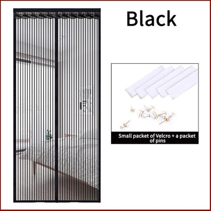 Magnetic Mosquito Nets for Doors Diamond Mesh Door Curtain Automatic Closing