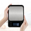 Digital Kitchen Scale, Premium Stainless Steel 5kg Food Scale For Weighing, Measuring, Cooking, Baking, Accurate Digital Display