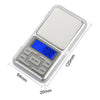 Digital Grams Pocket Scale Small Herb Mini Food Scale Jewelry Scale,500g by 0.01g,Backlit LCD, Stainless Steel,Silver