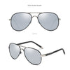 NALANDA Men's Silver Sunglasses Polarized Sunglasses, Outdoor Sport Driving Sun Glasses, Classic Retro Designer Style, 100% UV Blocking
