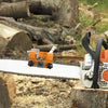 Chainsaw Chain Sharpening Jig with 3PCS Carbide Cutter Suitable for All Kinds Chain Saws (Chain Saws is Not Included)