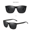 NALANDA Black Sunglasses Men's Polarized Sunglasses Outdoor Sport Driving Sun Glasses, Classic Retro Designer Style, 100% UV Blocking