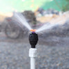 360 Degree Automatic Rotary Sprinkler Watering The Green Lawn Garden Vegetable Agricultural CoolingSpraying Irrigation Sprinkler 4 Points Meg Nozzle + Ground Plug + 15 Meters 4 Points Hose