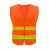 Reflective Vest Highlight Reflective Crystal Orange Environmental Sanitation Vest Construction Riding Warning Reflective Vest