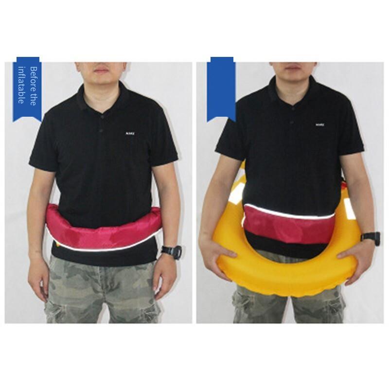 Belt Inflatable Life Jacket Vest Life Ring Belt Pack Waist Bag