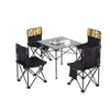 Ethnic Style Five Piece Set Folding Tables And Chairs Outdoor Portable Picnic Barbecue Balcony Stool Set Combination Camping Picnic Self Driving Tour Vehicle Fishing Chair Stool Advertising Starting Table