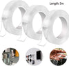 3 Rolls Removable Nano Gel Tape, 1.18 Inch Wide  Free Cut Double Sided Strong Adhesive Nano Magic Tape