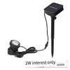 Solar Colorful Underwater Lamp Outdoor Waterproof Villa Courtyard Pool Rockery Flower Bed LED Lawn Landscape Solar Underwater Lamp 3 Lamp Caps