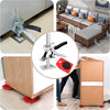 2PCS Furniture Jack Lifter with 4PCS Slider Kit, Hand Lifting Tool Jack and Moving Slider, Labor-Saving Arm and Furniture Move Roller Tools for Lifting Cabinet Sofa Table Tiles Refrigerator