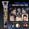 Professional T Outliner Trimmer, Electric Wireless Haircut T-Bladeds Trimmer with LCD Display