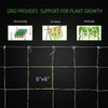 5 x 15 ft. Plant Trellis Netting, Heavy-Duty Polyester Grow Net, Garden Trellis Netting with Square Mesh for Climbing Plants, Vegetables