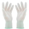 PU Coated Gloves 60 Pairs Labor Protection Nylon Gloves Comfortable Non-Skid Durable And Breathable M Size