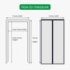 Magnetic Mosquito Nets for Doors Diamond Mesh Door Curtain Automatic Closing